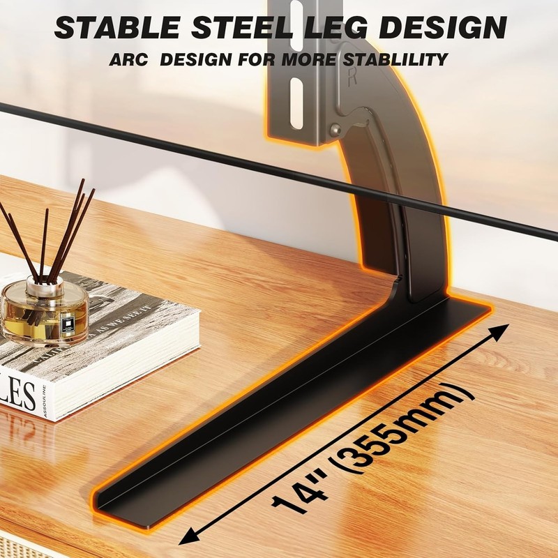 Universal TV Stand Mount for 22-65 Inch LCD/LED TVs - Height Adjustable & Strong gallery