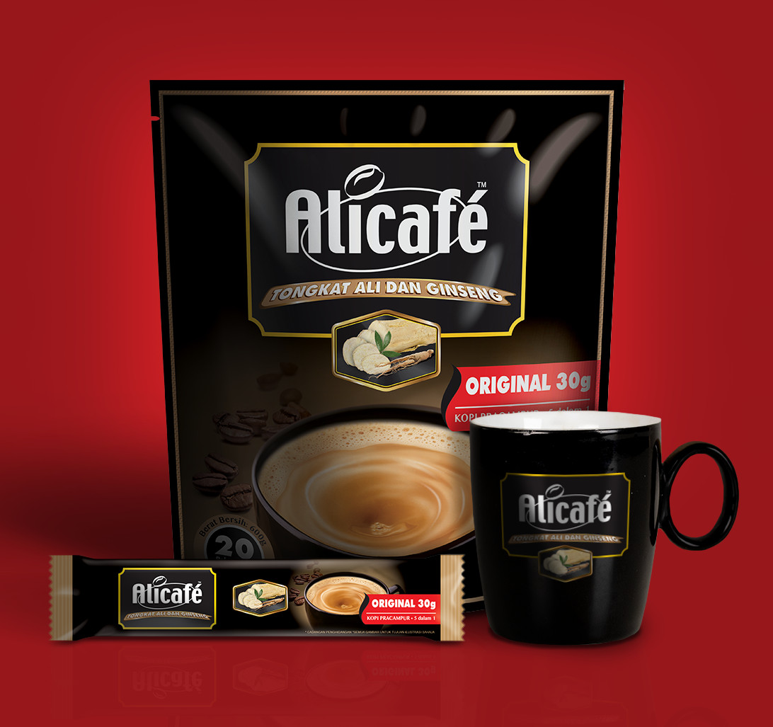 ALICAFE 5 in 1 Instant Coffee Original 30g x 20 Sachets Halal gallery