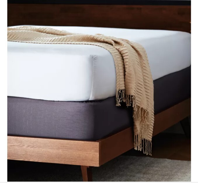 Studio 3B Full Box Spring Cover in Charcoal 75" L x 54" W Elastic Bands gallery