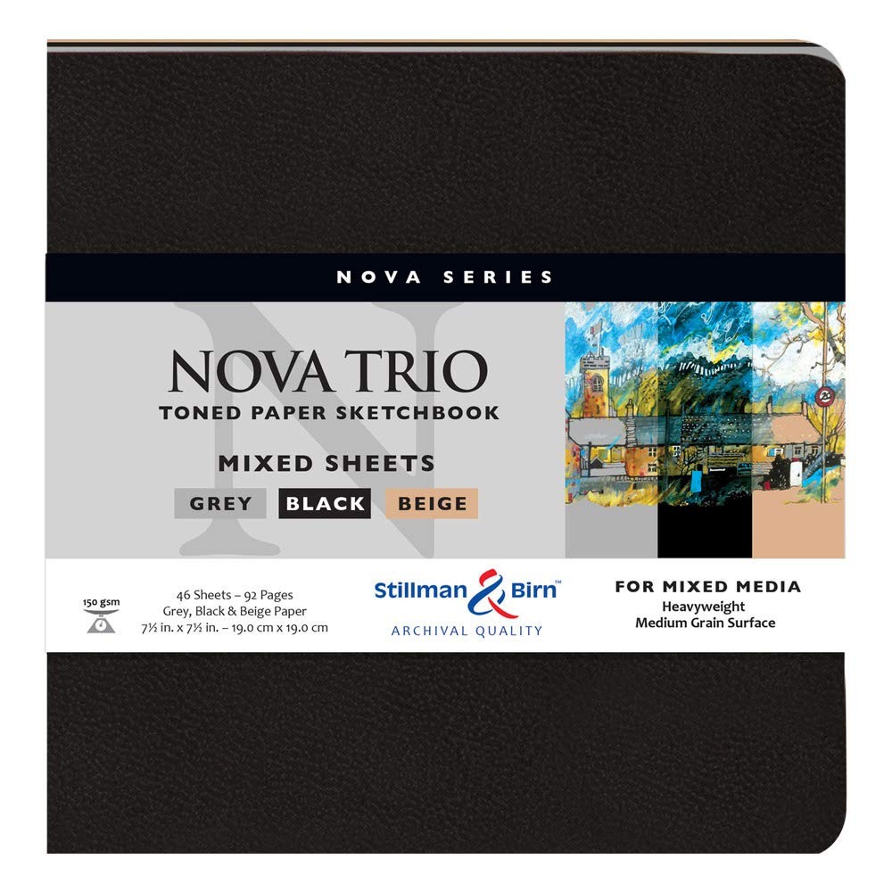 Stillman & Birn Nova Trio Series - Softcover Sketchbook - Square 7 x 7 - 150gsm gallery