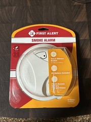 First Alert Battery Ionization Smoke Alarm Detector Safety All Rooms 1039796 NEW