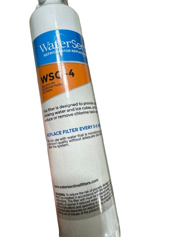 Water Sentinel 1 Replacement Refrigerator Filter WSG - 4 Life Span 3-6 Months gallery