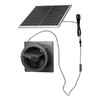 Uimoso Solar Ventilation Fan 25W Panel 220 CFM for Greenhouse & Grow Tent gallery
