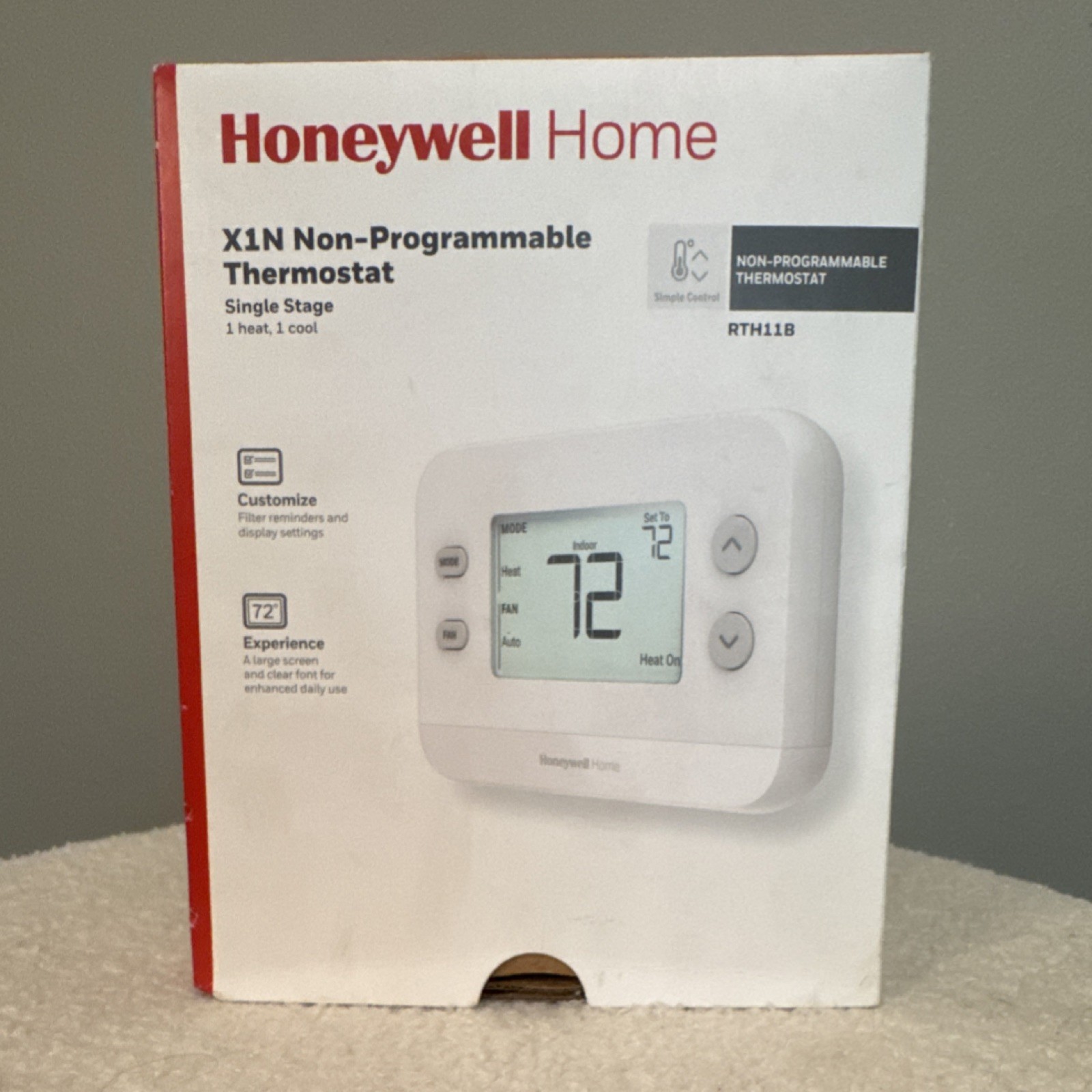 Honeywell Home X1N Non-Programmable Thermostat RTH11B Digital 1 Heat 1 Cool gallery