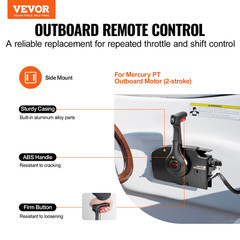 Boat Throttle Control – Side-Mounted Outboard Remote Control Box for Mercury PT