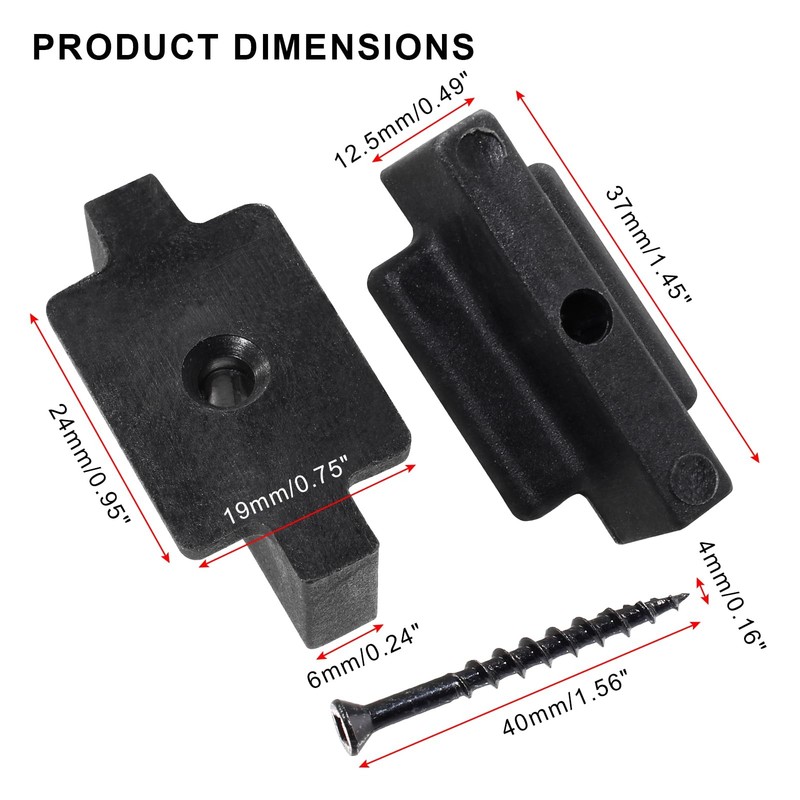 Hidden Deck Fasteners Clips Composite Decking T Clips with Screws gallery