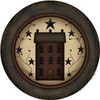 CafePress Primitive Saltbox And Stars 10" Wall Clock (932789467) gallery