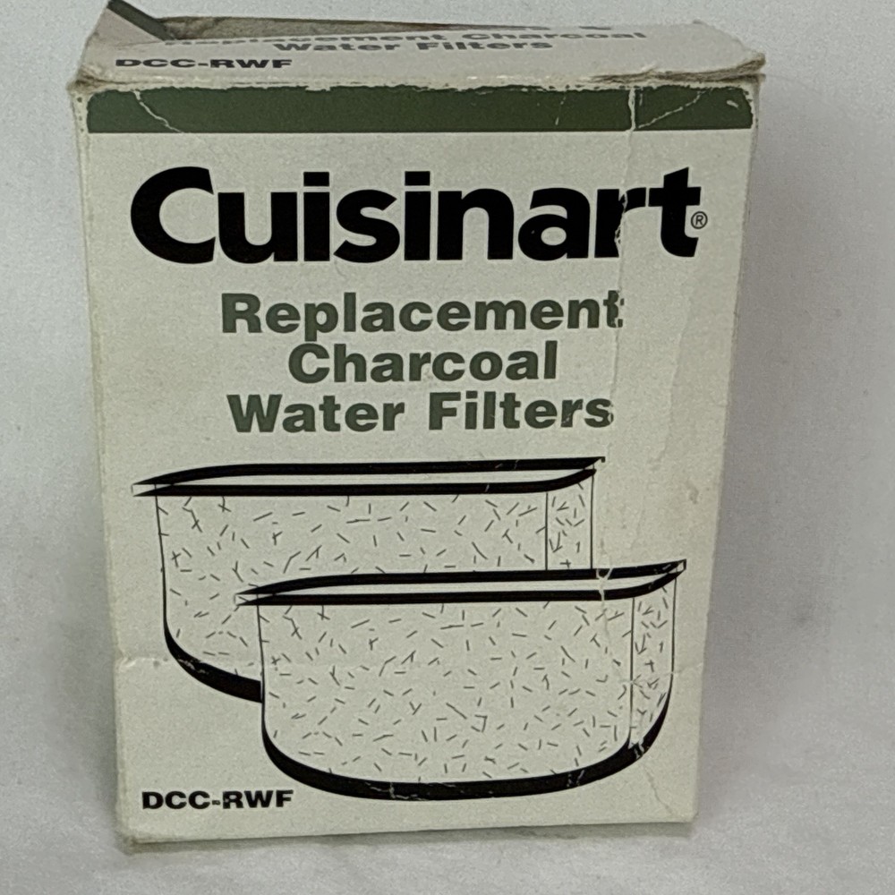 Cuisinart DCC-RWF Replacement Charcoal Water Filter - White 2 Pack