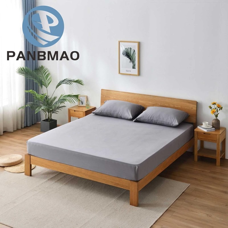 Fitted Grounding Bed Sheets - Queen, 12% Silver Fiber & Cotton for Better Sleep gallery