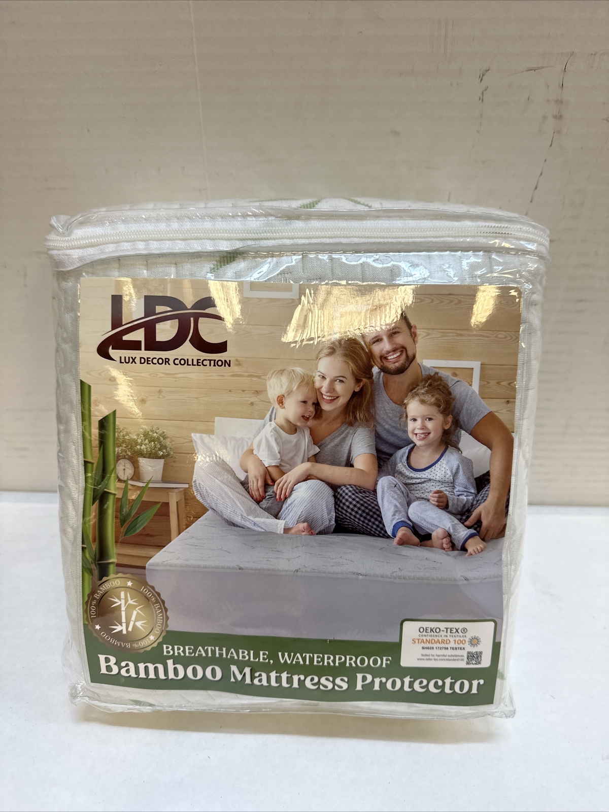 LDC Lux Decor Collection Bamboo Mattress Protector-Queen Size Waterproof Mattres gallery