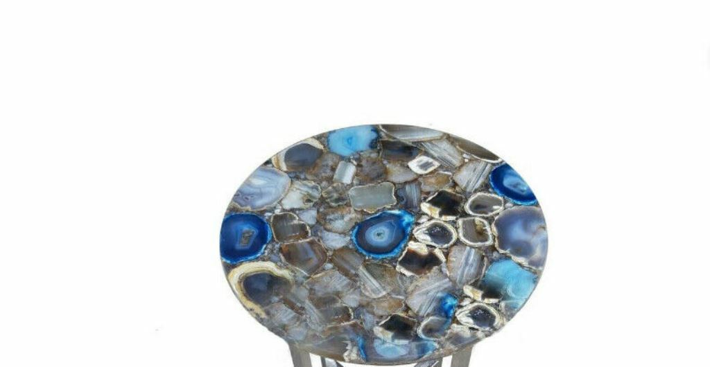 18" marble table top center coffee inlay agate round home decor ww15 gallery
