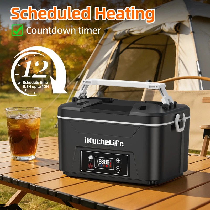 Cordless Electric Lunch Box,Fast Heating Portable Food Warmer with 20000mAh,d gallery
