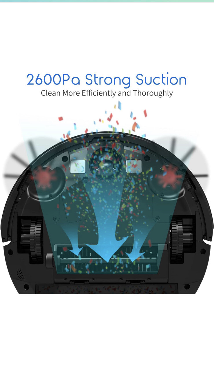AIRROBO Robot Vacuum Cleaner 2600Pa Strong Suction Power Robotic Vacuum WiFi P10 gallery