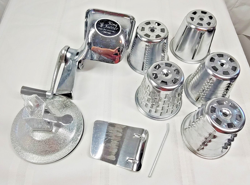 Vintage King Kutter Food Processor Cutter Chopper Slicer 5 Cones Healthy Gourmet gallery