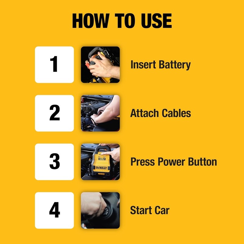 Professional Battery Booster/Jump Starter, 20-Volts (TOOL ONLY) DXAE20VBB gallery