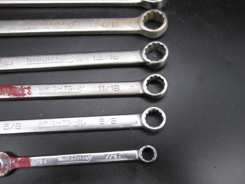 Wright Tool WRIGHTGRIP Combination Wrench Set satin finish gallery