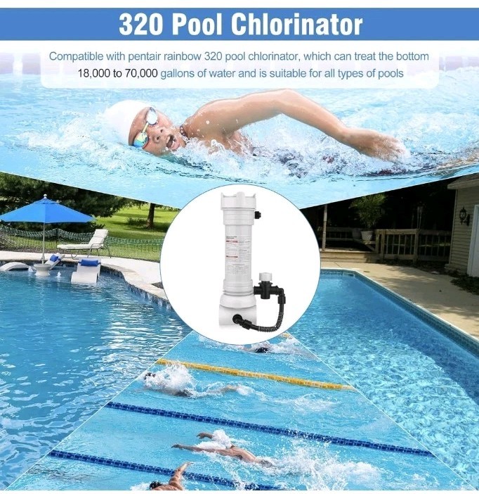 Vicua 320 Pool Chlorinator Automatic Chlorine/Bromine Inline Feeder... gallery