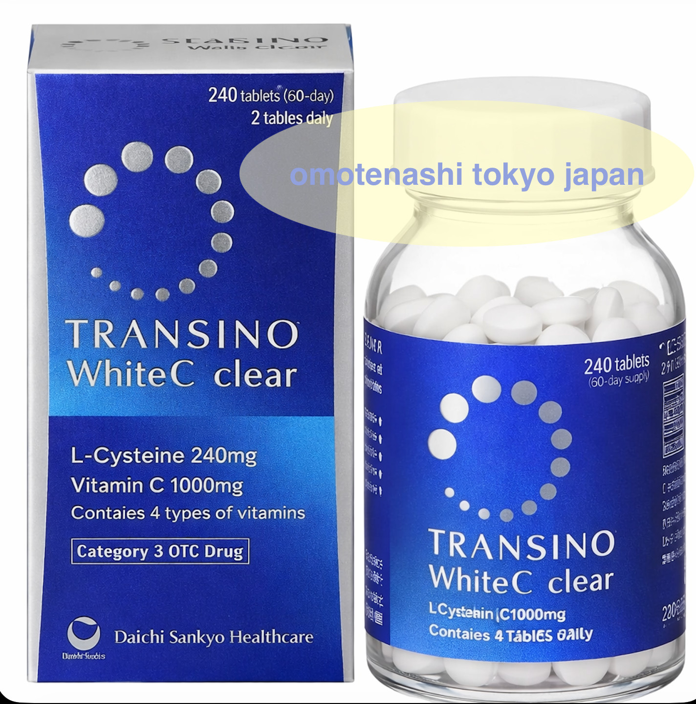 【 Transino White C Clear 】240 Tablets for 60 days from Japan gallery