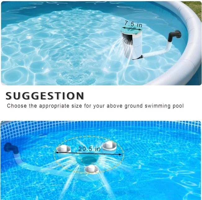 Surface Float Skimmer,No Installation Required, no Adjustable Bracket... gallery