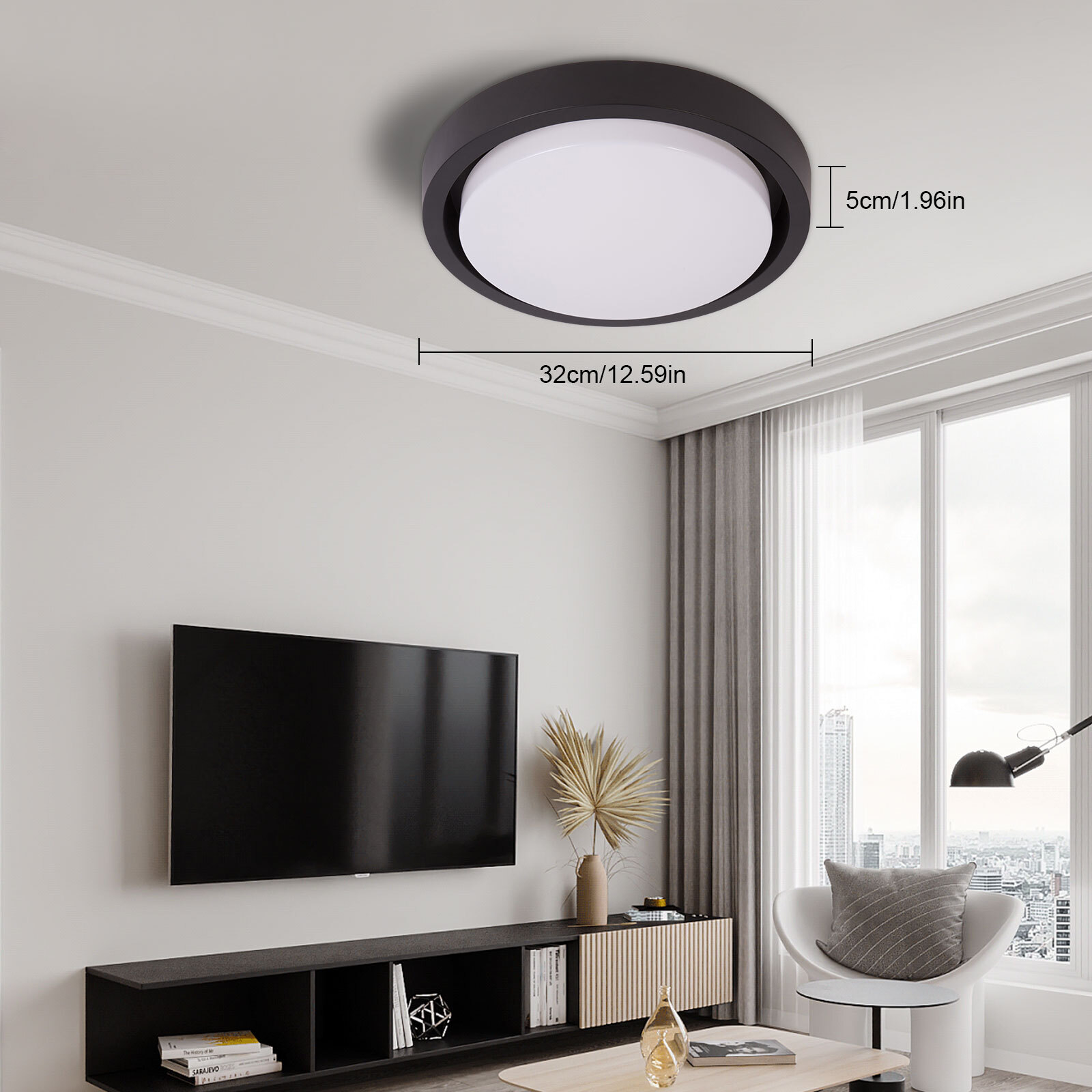 Ceiling Light LED Ceiling Lamp LED Fixture 18W Acrilic For Living Room 110V-120V gallery