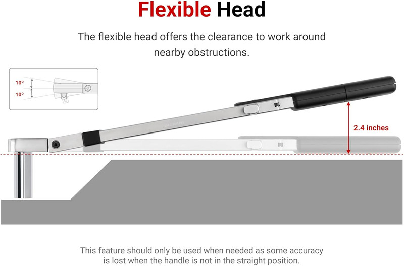 3/8 Inch Drive 72-Tooth Split Beam Torque Wrench (20-100 Ft.-Lb.) | TRQ62103 gallery