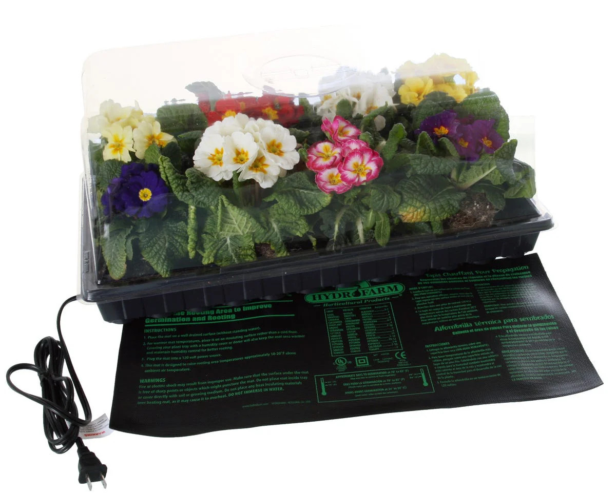 Hot House w/ Heat Mat, tray, 72 cell pack, 7 inch dome Hydroponic Propagation gallery
