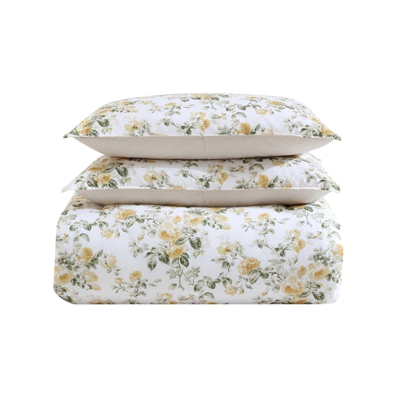 Laura Ashley - Full/Queen Comforter Set Premium Cotton Bedding Matching Shams gallery