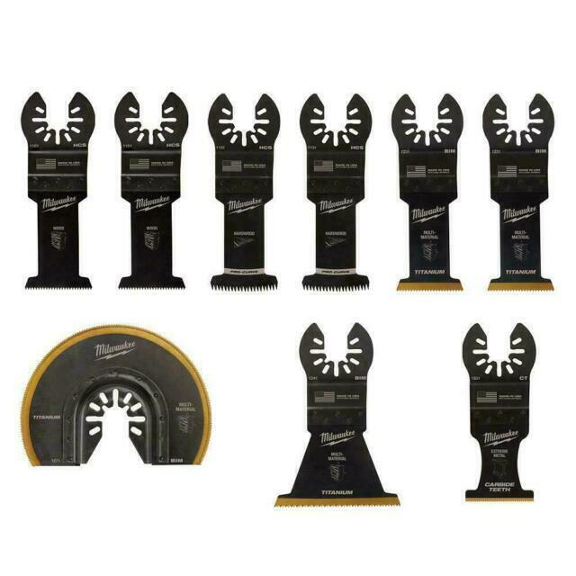 Milwaukee Tool 49-10-9113 9 Pc. Open-Lok Oscillating Multi-Tool Blade Set gallery
