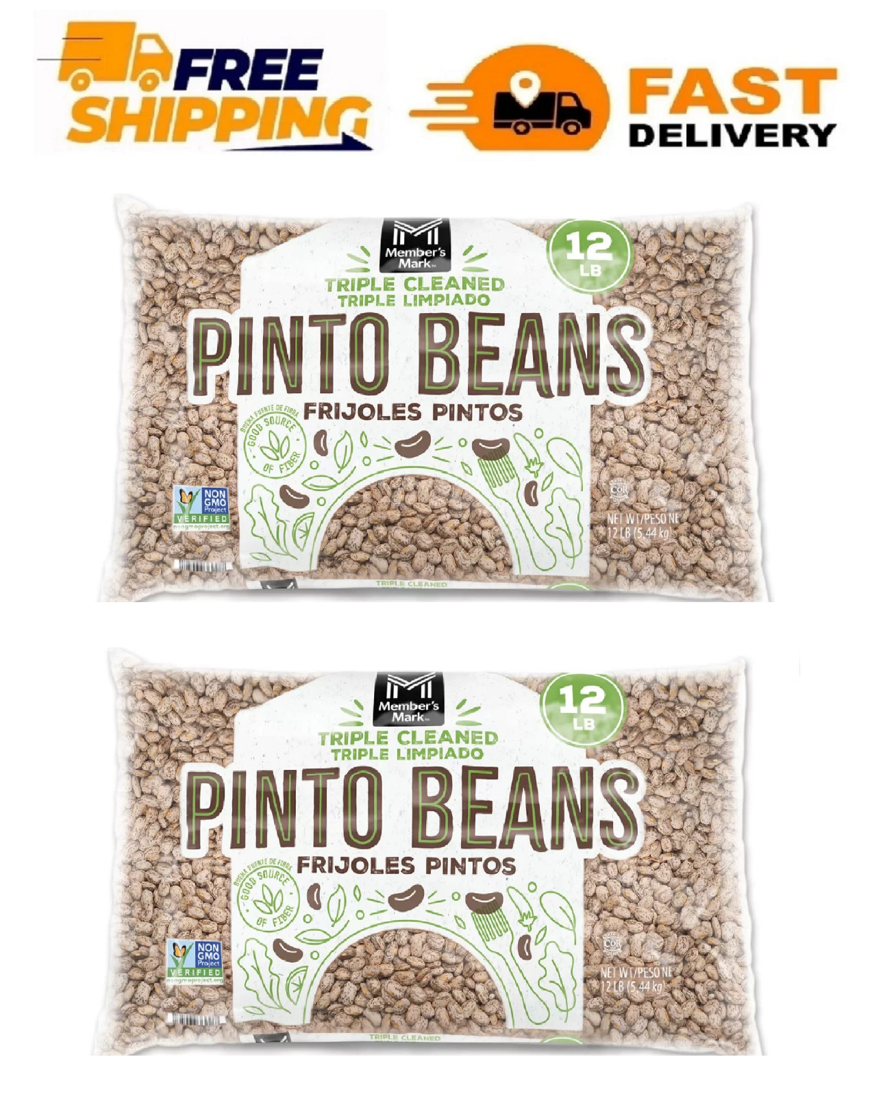 2 Pack - Member's Mark Pinto Beans 12 lbs. gallery
