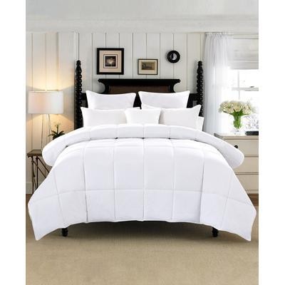 UNIKOME Medium Weight Extra Soft Goose Down and Feather Fiber King Comforter gallery