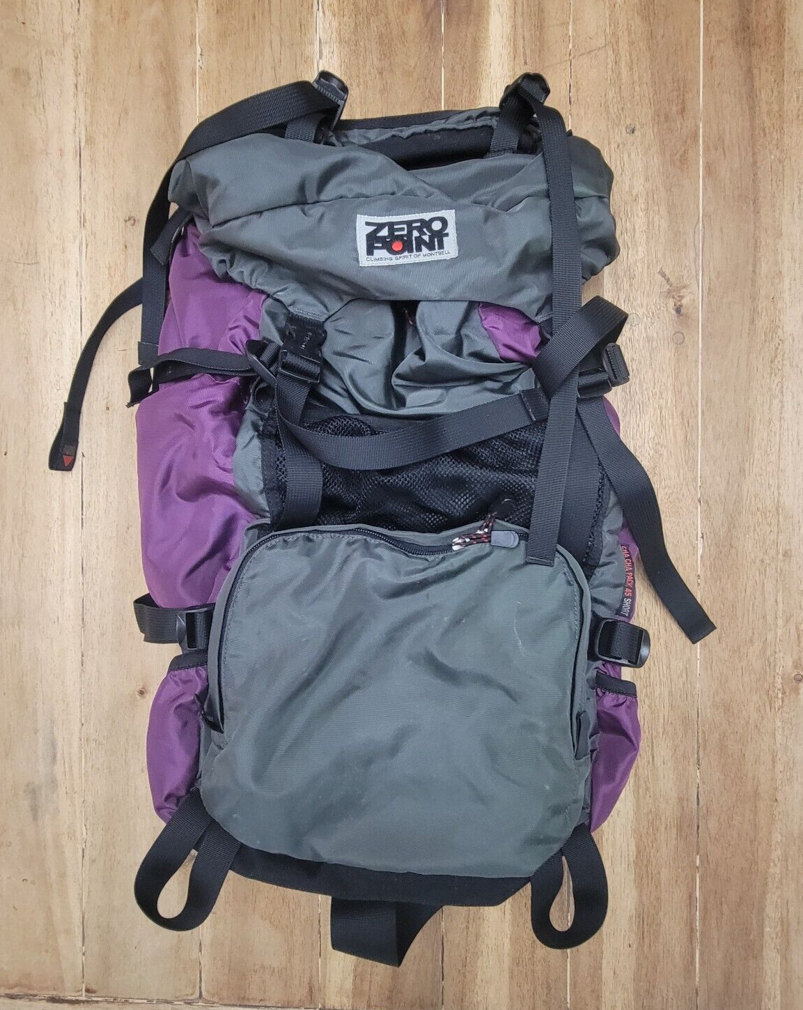 Montbell Cha-Cha Purple Pack 45 Short Zero Point Zero Point Pocketable Daypack