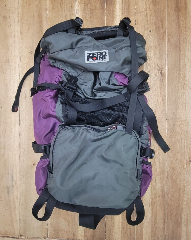 Montbell Cha-Cha Purple Pack 45 Short Zero Point Zero Point Pocketable Daypack