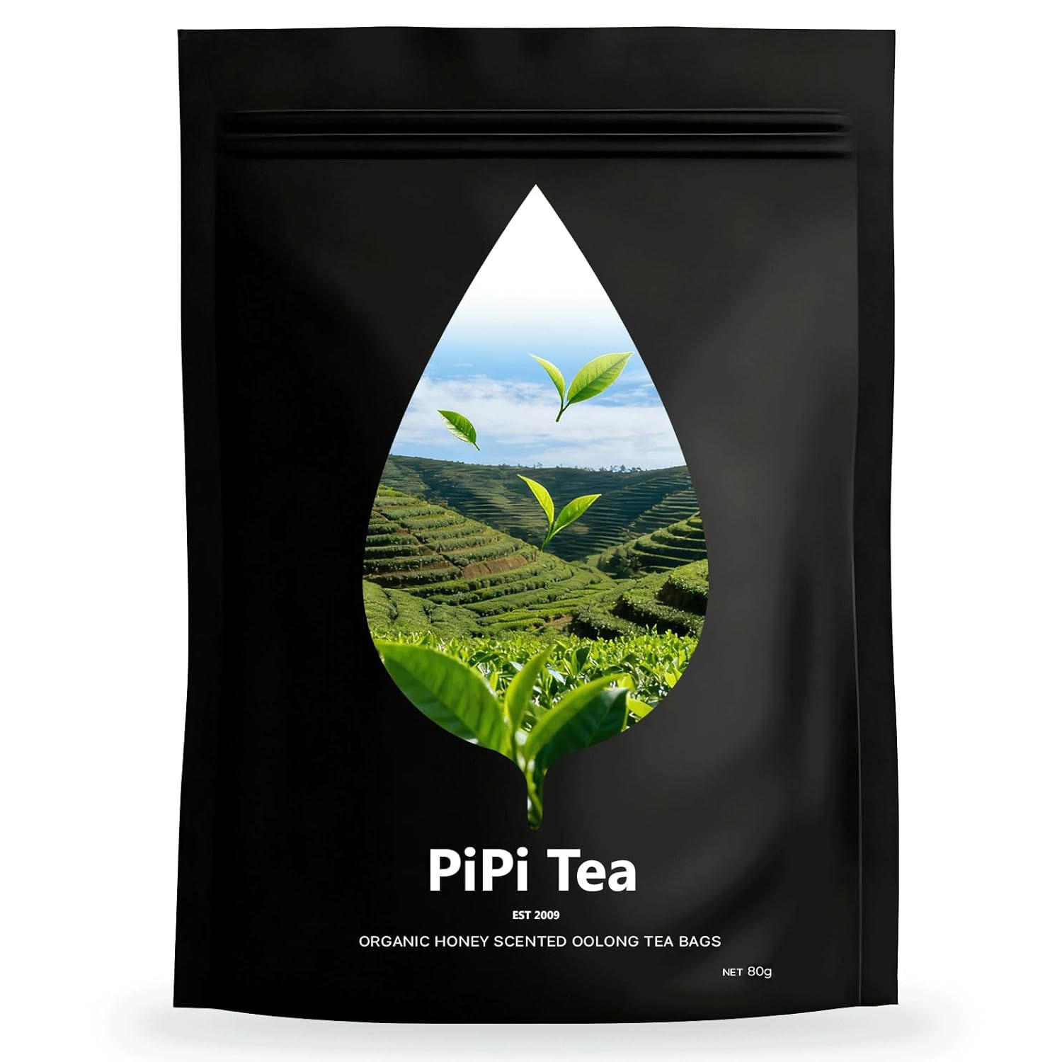 1-3PACK PiPi Tea Organic Oolong Bags, Extra Value 4g*20 Bags Premium Whole Leaf gallery