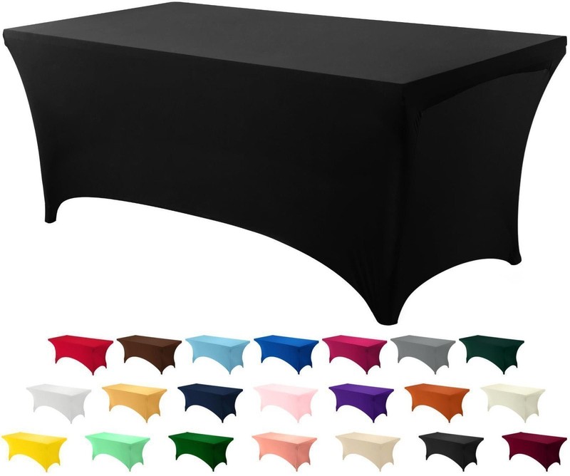 Utopia Kitchen Spandex Tablecloth 10 Pack [6FT, Red] Tight, Fitted, Washable... gallery