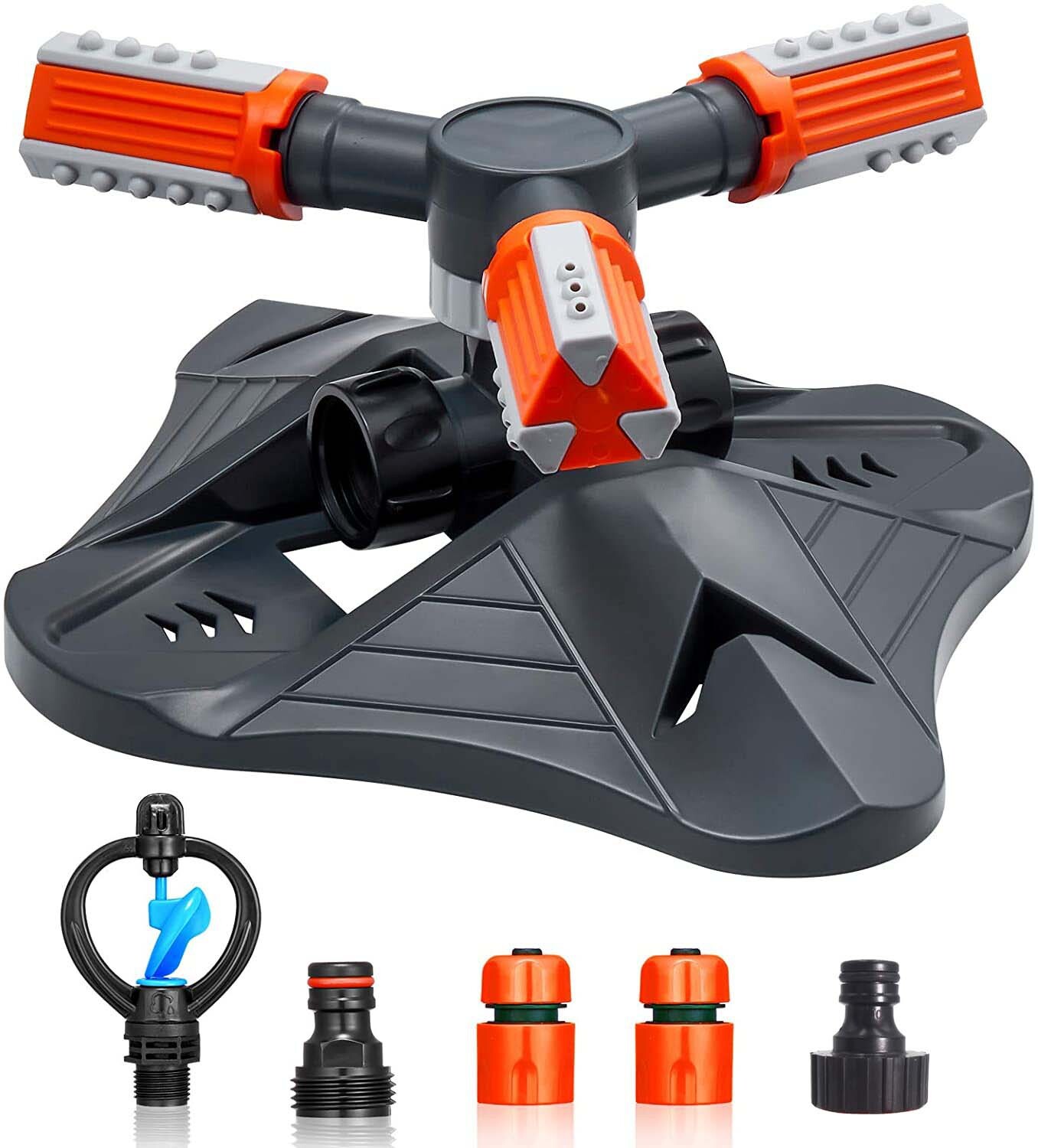 360° Rotation Auto Irrigation System Garden Lawn Sprinkler Patio Save Water USA gallery