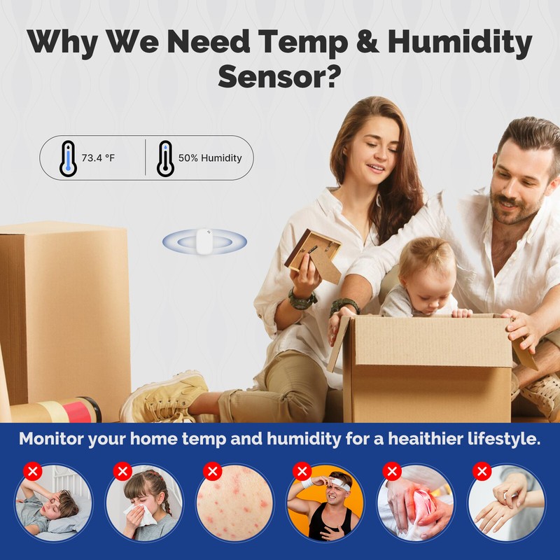 MOES ZigBee Smart Thermometer Hygrometer Sensor App Remote Monitor Alexa Google gallery