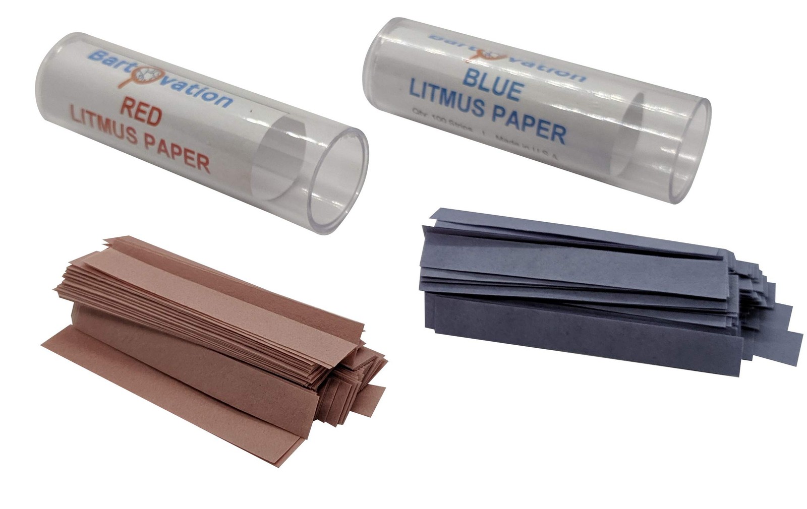 Red & Blue Litmus Paper Acid/Base Indicator Strips Combo Pack with 200 Strips gallery