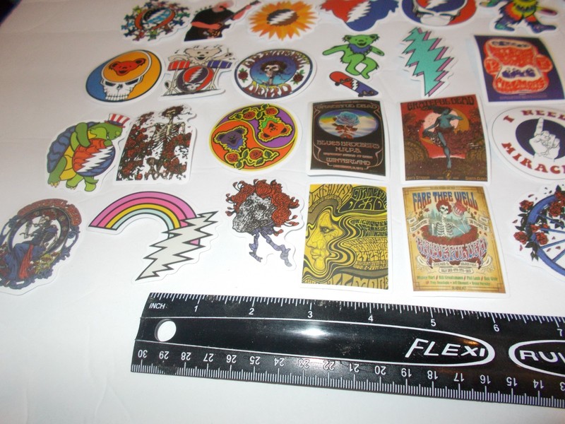 100 Different Grateful Dead Stickers, 60th Anniversary of the Grateful Dead 2025 gallery