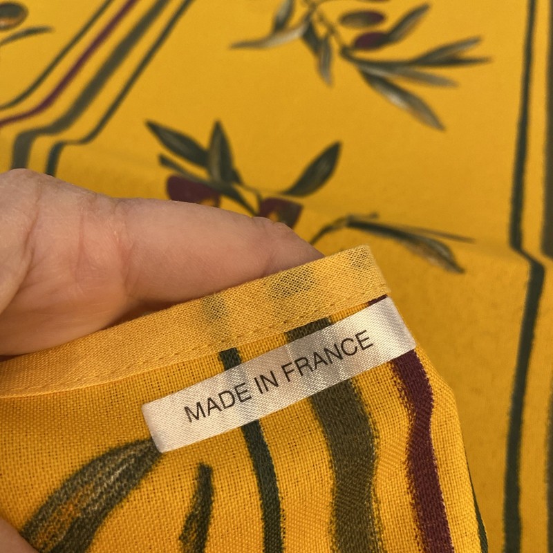 poupees yolande Olive Tablecloth Yellow Green Purple 60 X 98 gallery