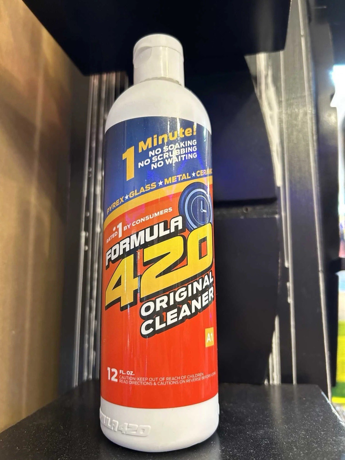 Glass Cleaner - Ceramic Metal - Bong Hookah -Safe Cleaner 12 Oz Bottle 3 Packs gallery