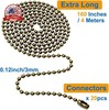 Ceiling Fan Pull Chain, 160" Rustproof 3mm Beaded Ball Pull Chain Extension with gallery
