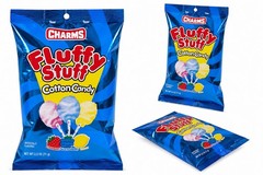 CHARMS Fluffy Stuff Cotton Candy Artificially Flavored 2.5 oz (71 g)