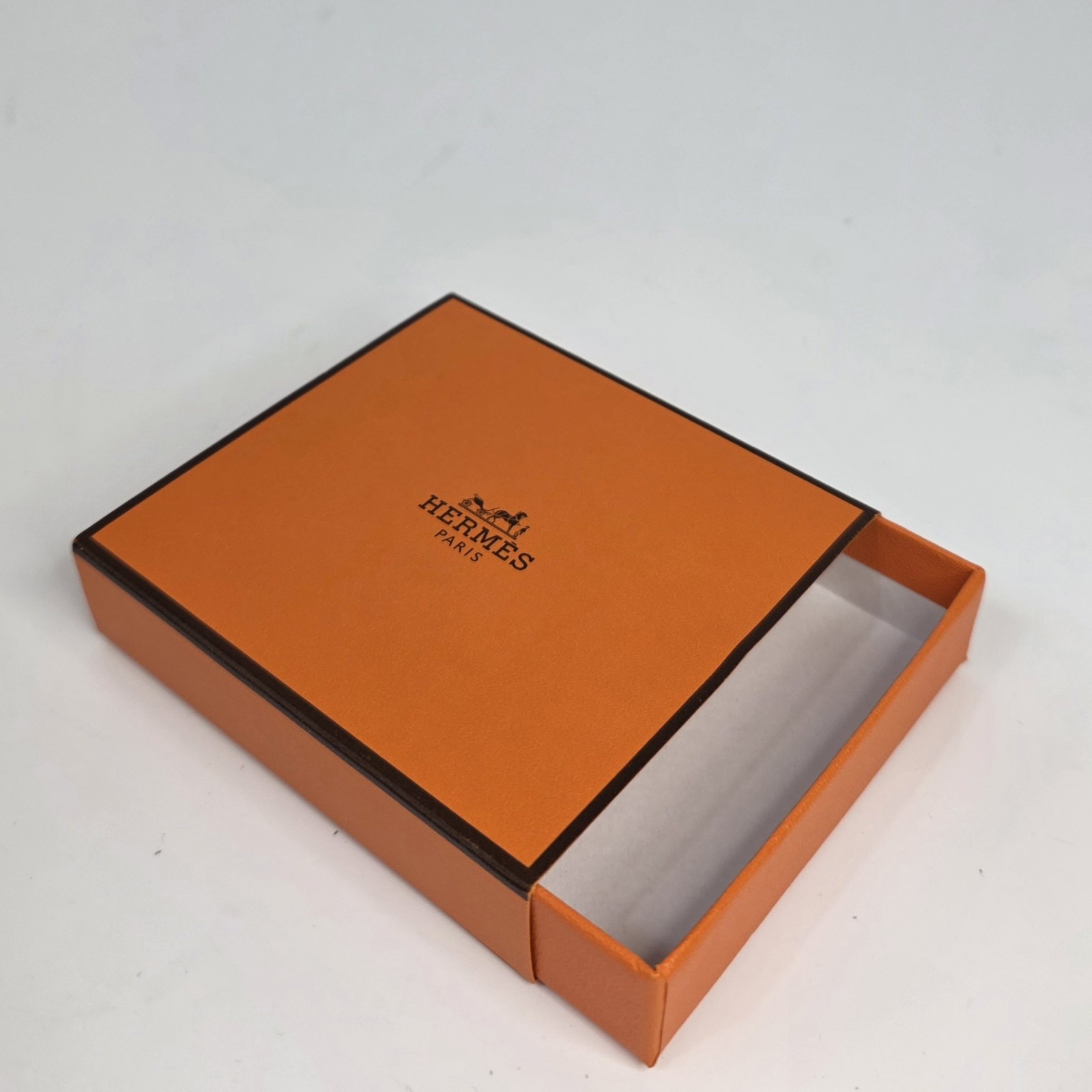 Hermes Paris Small Gift Box for Jewelry 3.5"x3"x0.75" Orange Authentic gallery