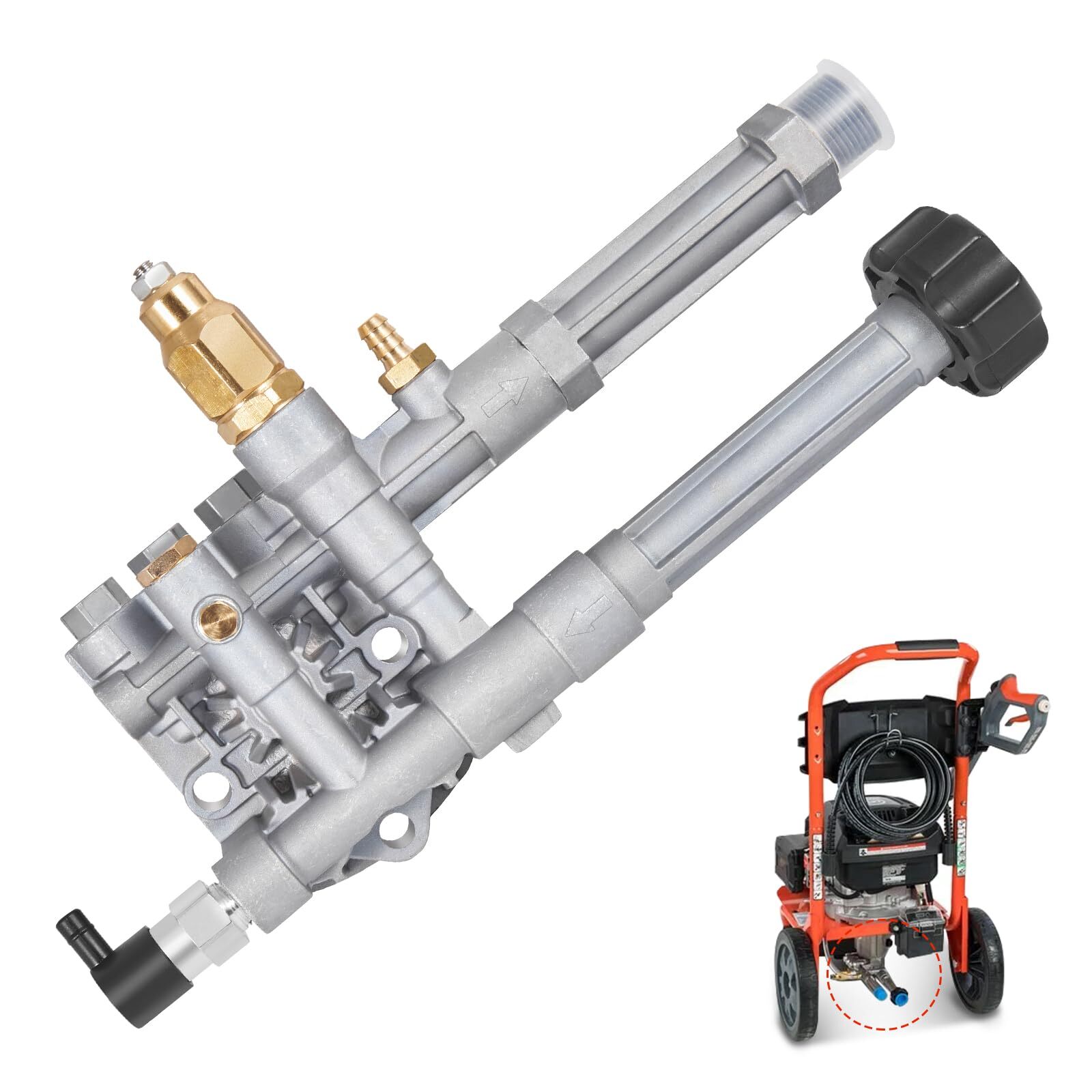 RMW / SRMW Pressure Washer Pump Head Assy For Troy Bilt Complete AR42518 AR43061 gallery