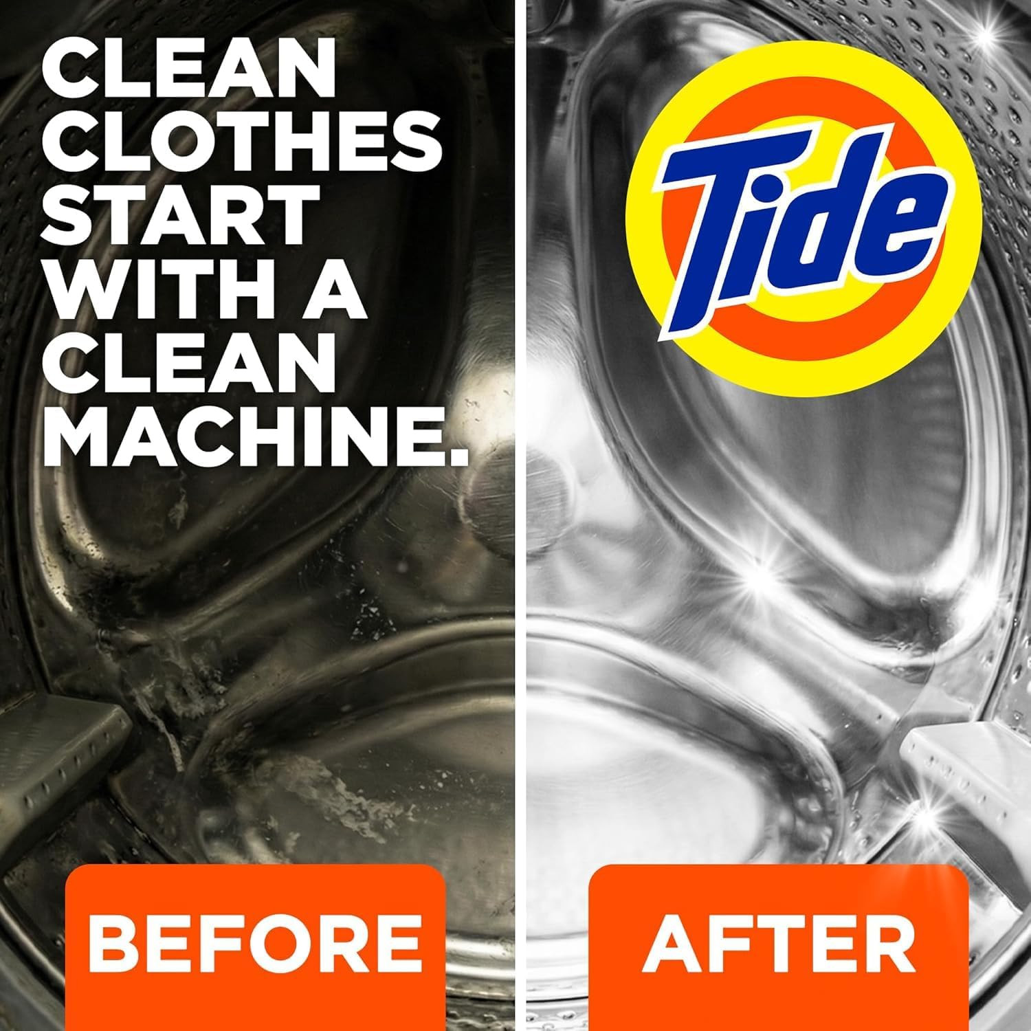 Washing Machine Cleaner by Tide, Washer Machine Cleaner with Oxi for Front and T gallery