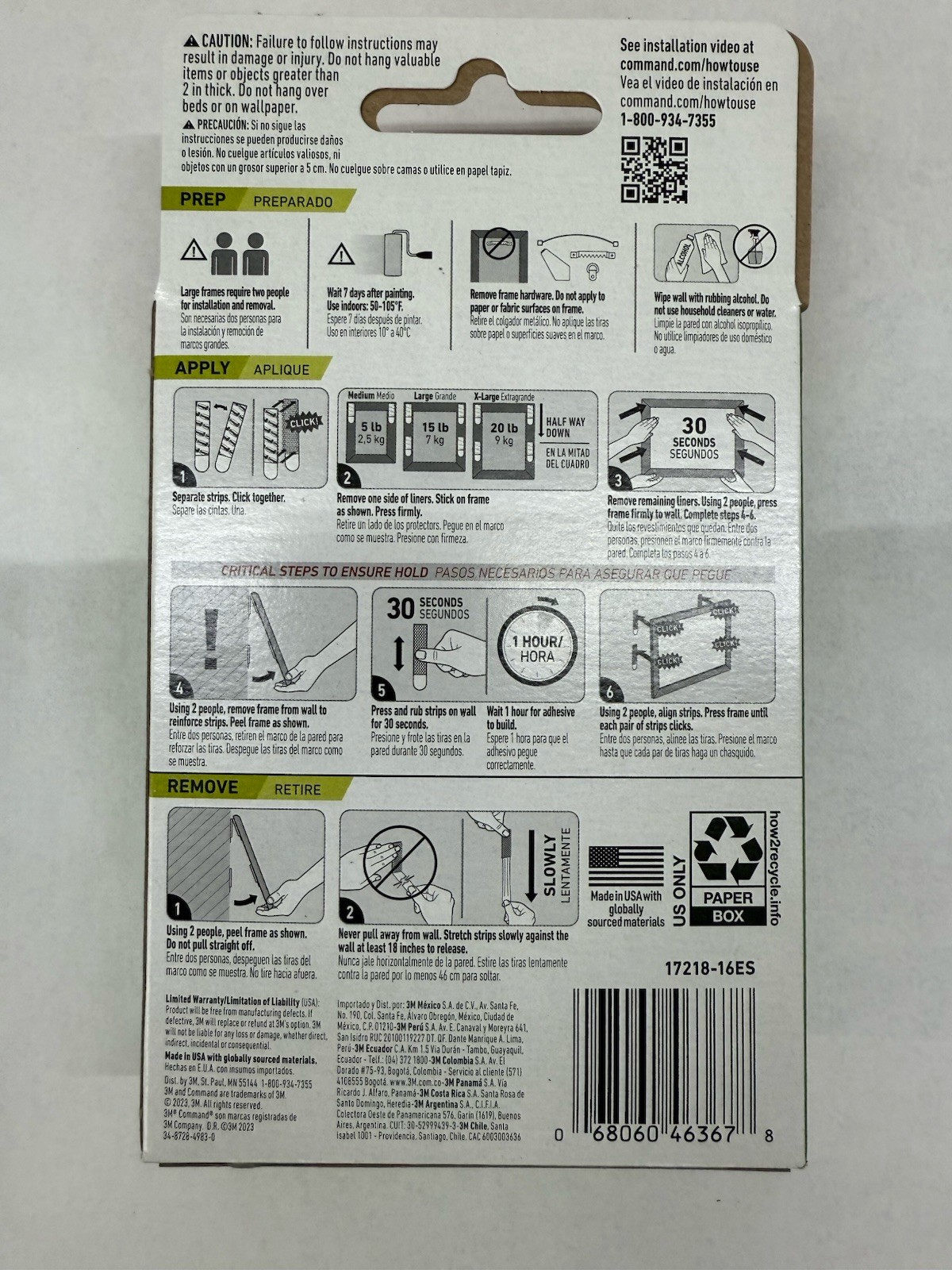 Command Brand, 3M Picture Hanging Strips, Extra Large, Large And Medium 16 Count gallery