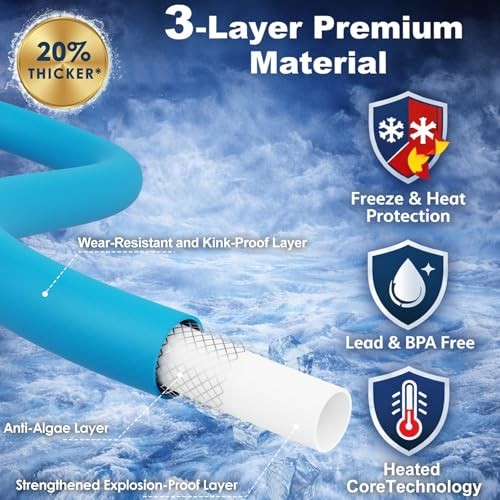 AAIN RV Drinking Water Hose with Storage Bag, 5/8" Lead-Free Drinking 75 FT gallery