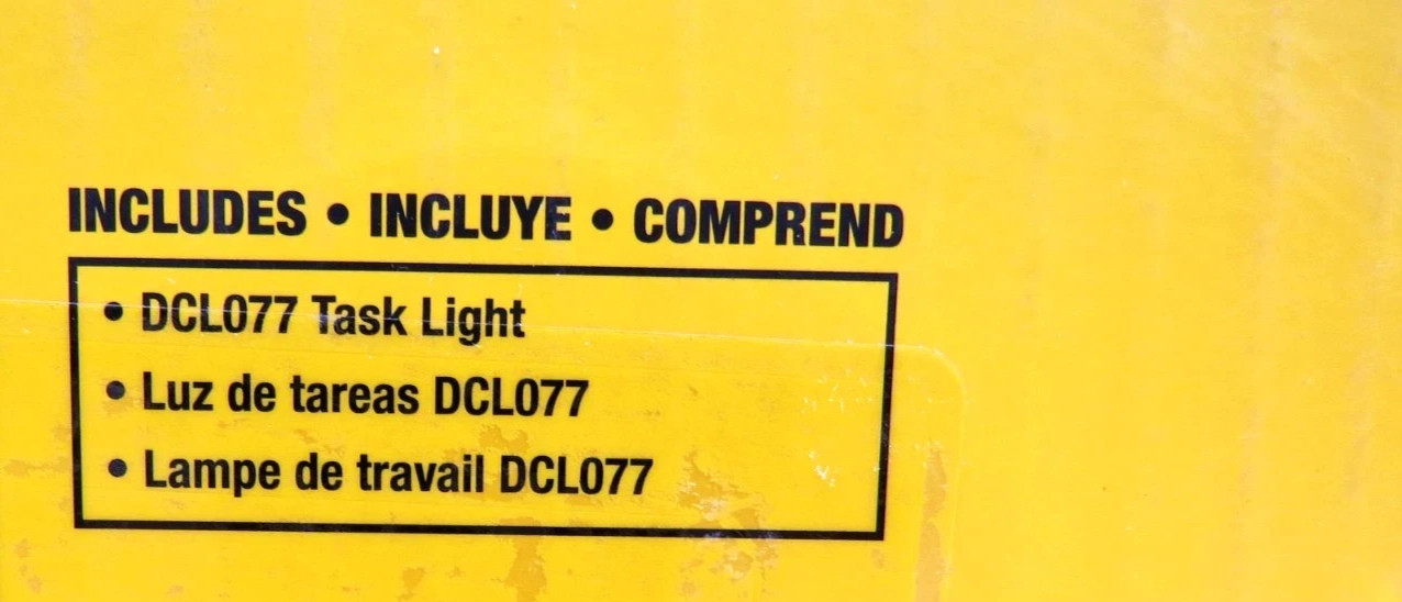 DeWalt DCL077B 12V/20V Compact Task Light Bare Tool 2000 Lumens gallery