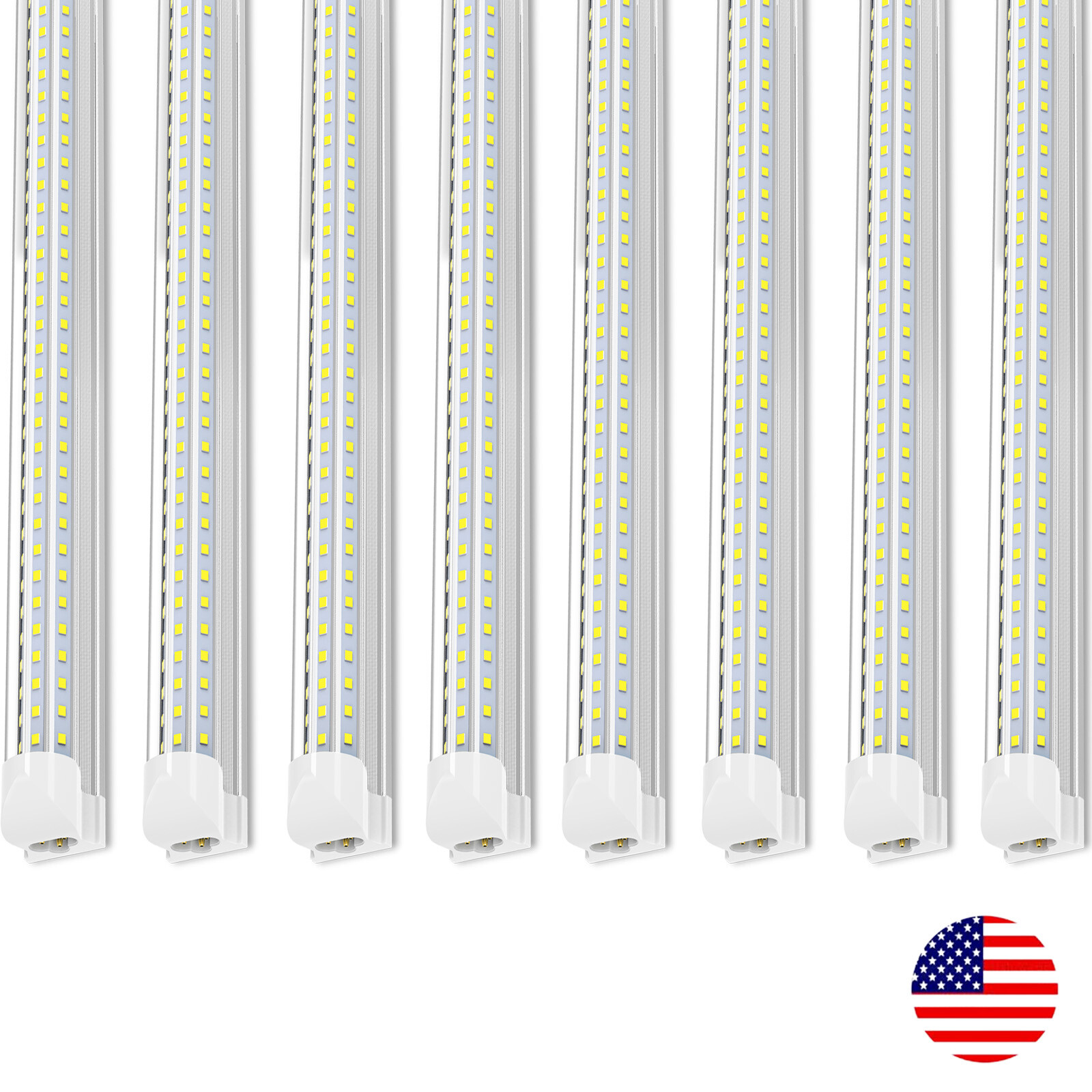 T8 8FT LED Shop Lighting 120W Indoor Attachable Garage Warehouse Ceiling Light gallery