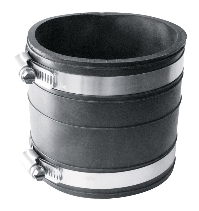 Fernco P1060-33 PVC Schedule-40 Flexible Coupling 3 x 3 Socket Dia. in. gallery